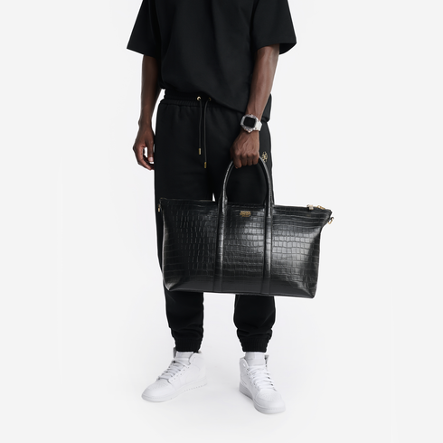 Weekend Bag / Croco Embossed